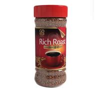 GO Instant Rich Roast Coffee Granules - 6 x 80g Jars - Quick Convenient Hot Drink