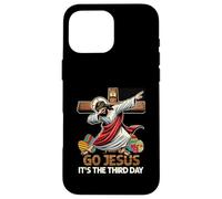 Go Jesus It's The Third-Day Funny Dabbing Jesus Easter Day Case for iPhone 16 Pro Max