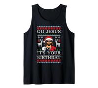 GO Jesus It's Your Birthday Funny Christmas Jesus Tank Top