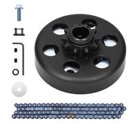 Go Kart Clutch 3/4" Bore 10 Tooth with #40/41/420 Chain,Centrifugal Clutch for Go Kart Generator,Predator 212, Honda GX/GC 2-6.5HP Engines,Mini Bike, Lawnmower (3/4" Bore 10 Tooth)