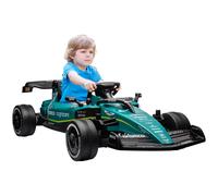 Go Kart Electric Kids Green 137x72x44cm PP Metal 12V Remote Bluetooth Seat Belt
