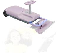 Go Kart for Kids - Portable Ride On Mop Floor Cleaner, 5-Speed Mopping Kart with Bearing Steering Rod and 360° Steering Wheel