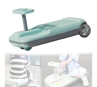 Go Kart for Kids, Ride On Mop Floor Cleaner Go Cart with Bearing Steering Rod and Glowing Wheels, Portable Design for Fun and Cleanliness