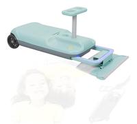 Go Kart for Kids, Ride On Mop Floor Cleaner, Portable 5-Speed Cleaning Mopping Kart with Bearing Steering Rod, Adjustable Speeds, 360° Steering Wheel