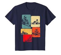 Go Kart Kids Go Kart Racing Boys Kids T-Shirt, Youth, Navy Blue, 3T