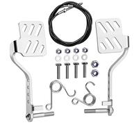 Go Kart Pedals with Throttle Cable, Go Cart Brake Throttle Pedal with 71" Cable for 212cc 196cc 6.5hp Road Rocket, Azusa Fun Kart, Carter, Radio Flyer Kart Cart Racing Drift Trike, Vintage Type, DIY