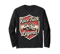 Go Kart Racer Racing Legend Karting Motorsport Driver Long Sleeve T-Shirt