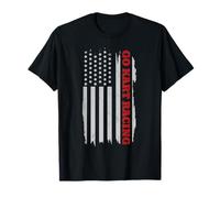 Go Kart Racing American Flag Patriotic Racer Karting T-Shirt