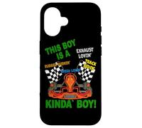 Go Kart Racing Boy - Go Kart Motor Karting Racer Boy Case for iPhone 16