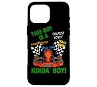 Go Kart Racing Boy - Go Kart Motor Karting Racer Boy Case for iPhone 16 Pro Max