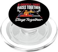 Go Kart Racing Couple Girlfriend Wedding Marriage Vintage A PopSockets PopGrip for MagSafe