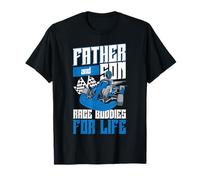 Go Kart Racing Dad Daughter Vintage Father And Daughter Race T-Shirt