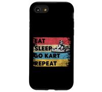 Go Kart Racing Retro Vintage Eat Sleep Go Kart Repeat Case for iPhone SE (2020) / 7 / 8