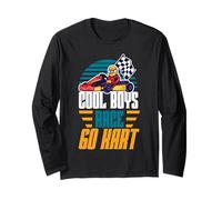 Go Kart Racing Vintage Cool Boys Race Go Kart Long Sleeve T-Shirt