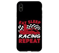 Go Kart Racing Vintage Eat Sleep Racing Repeat Case for iPhone XS Max