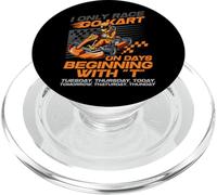 Go Kart Racing Vintage I Only Race Go Kart On Days Beginning PopSockets PopGrip for MagSafe