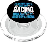 Go Kart Racing Vintage I'd Rather Have A Bad Day Racing Than PopSockets PopGrip for MagSafe