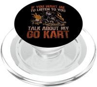 Go Kart Racing Vintage If You Want Me To Listen To You Talk PopSockets PopGrip for MagSafe