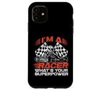 Go Kart Racing Vintage I'm A Racer What's Your Superpower Case for iPhone 11