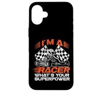 Go Kart Racing Vintage I'm A Racer What's Your Superpower Case for iPhone 16 Plus