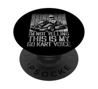 Go Kart Racing Vintage I'm Not Yelling This Is My Go Kart PopSockets Adhesive PopGrip