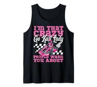 Go Kart Racing Vintage I'm That Crazy Go Kart Lady People Tank Top
