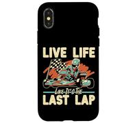 Go Kart Racing Vintage Live Life Like It's The Last Lap Case for iPhone X/XS