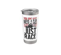 Go Kart Racing Vintage You Don't Always Need A Plan Just Stainless Steel Insulated Tumbler