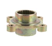 Go Kart Rear Axle Sprocket Mount 28 Teeth Metal Brake Flange | 48mm and 68mm Hole Spacing, M8 Screw Fit, Rear Disc Alignment for Garage Maintenance