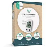 Go-Keto Ketone Kickstart Set (mmol/l) - Ketone Blood Meter, 10 Ketone Test Strips & Accessories in Starter Set, Keto Meter for Ketone Measurement on a Keto Diet, Ketone Check at Home & on the Road