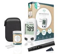 Go-Keto Ketone Meter (mg/dl) Starter Set - Ketone Meter with 10 Test Strips - Easily Measure Ketosis for the Ketogenic Diet