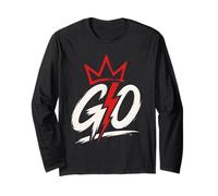 Go Lightning Bolt Energy Graphic Minimal Bold Design Long Sleeve T-Shirt