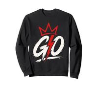 Go Lightning Bolt Energy Graphic Minimal Bold Design Sweatshirt