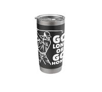 Go Long Or Go Home Golf Stainless Steel Insulated Tumbler