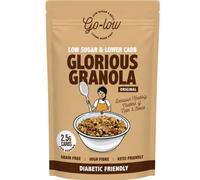 GO-LOW Glorious Granola - Low carb | Low sugar | Diabetic friendly | Keto | ONLY 2.5g carbs per serving | High fibre | Protein | Gluten free | Paleo | Vegan friendly