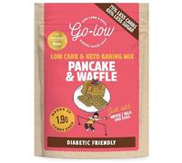 GO-LOW Keto Pancake & Waffle Mix 1.9g Carbs, Low Sugar, Low-Carb, Almond Flour, Gluten Free, Vegan & Paleo. No Additives, Wholefood Ingredients. Easy, Fluffy Pancakes & Waffles