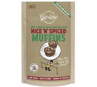 GO-LOW Nice n Spiced Muffins - Low Carb - Keto - Sugar free - 1.3g carbs per serving | Diabetic-Friendly | Almond Flour | Gluten Free | Vegan | Paleo | Wholefood Ingredients.