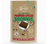 GO-LOW Pumpkin Spiced Brownie - Low Carb - Keto - Sugar free - 1.3g carbs per serving. Diabetic-Friendly, Almond Flour, Gluten Free, Vegan & Paleo. No Additives, Wholefood Ingredients.