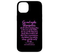 Go Make Disciples Matthew 28: 19 Bible Verse Scripture Pray Case for iPhone 14 Plus