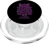 Go Make Disciples Matthew 28: 19 Bible Verse Scripture Pray PopSockets PopGrip for MagSafe