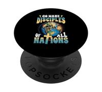 Go Make Disciples Of All Nation Matthew 28 19 Christian PopSockets Adhesive PopGrip