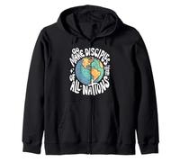 Go Make Disciples Of All Nations Matthew 28:19, Christian Zip Hoodie