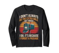 Go Mile Post Office Postal Worker Postman Mailman Long Sleeve T-Shirt