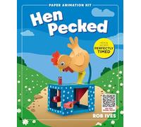 Go On Make Me Hen Pecked Paper Animation Kit - Rob Ives DIY Papercraft Model with Pecking Hen and Hidden Worm - STEM Craft Toy - Mechanical Paper Model for Kids & Adults - Creative Screen