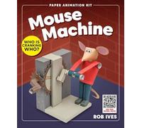 Go On Make Me Mouse Machine Paper Animation Kit - Rob Ives DIY Papercraft Mouse Model with Crank-Driven Mechanism - STEM Craft Toy - Mechanical Paper Model for Kids & Adults - Quirky Creative Gift