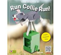 Go On Make Me Poseable Paper Animation Kit, Rob Ives DIY Movable Parasaurolophus Papercraft Model, STEM Craft Toy, Run-Collie Mechanical Paper Model for Kids & Adults - Screen