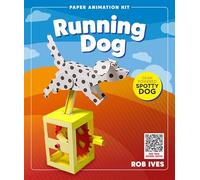 Go On Make Me Running Dog Paper Animation Kit - Rob Ives DIY Gear-Powered Spotted Dog Model - STEM Craft Toy - Mechanical Papercraft Model for Kids & Adults - Unique Screen