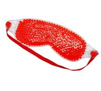 Go Opticians 2in1 Hydrogel Eye Mask Bead Hot Compress Cold Pack Therapy for Relaxation Stress Relief, Puffy Eyes, Tiredness, Blepharitis, Dry Eye, Headache & More (Red x 1)