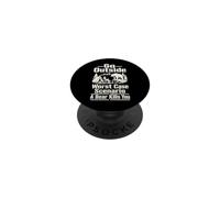 Go Outside Bear Camping Dark Humor PopSockets Adhesive PopGrip