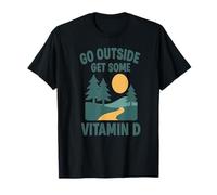 Go Outside Get Some Vitamin D Modern Outdoor Aesthetic T-Shirt